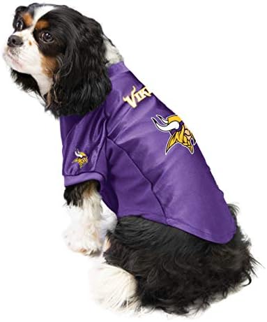 Littlearth NFL Minnesota Vikings Stretch Pet Jersey,Large