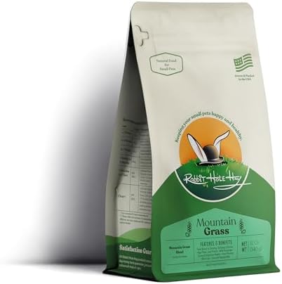 Rabbit Hole Hay - Ultra Premium Mountain Grass for Small Pets - 12 oz - Fresh & Hand-Sorted