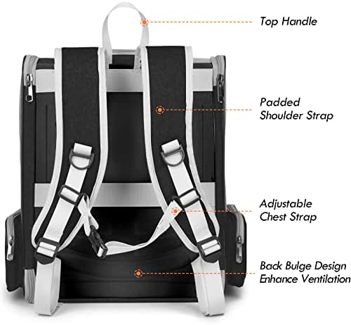 Cat Backpack Carrier, Ventilated Dog Mesh Backpack Carrier for Small Pet