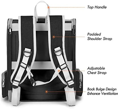 Cat Backpack Carrier, Ventilated Dog Mesh Backpack Carrier for Small Pet