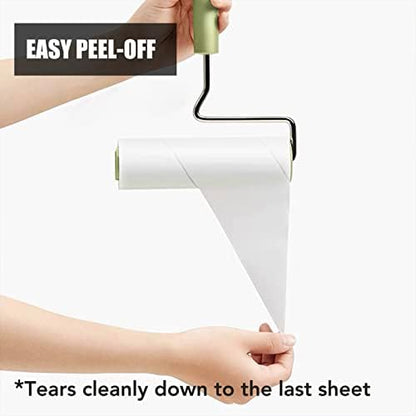 Extra Sticky Large Surface Lint Roller, 6.3''Wide Roller for Pet Hair