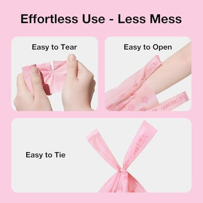 VETRESKA Dog Poop Bags with Handles 450 Count, Floral Scented Waste Bags