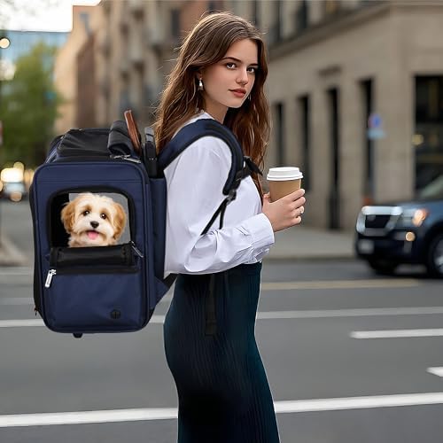 EliteField Deluxe Backpack Pet Carrier for Cats and Dogs (3-Year Warranty)