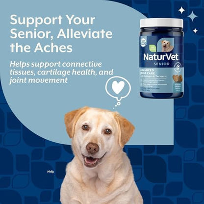 NaturVet Senior Advanced Joint Health Dog Supplement - 60 Ct