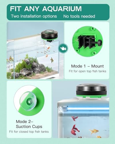 Automatic Fish Feeder for Aquarium Portion Control & Moisture-Proof