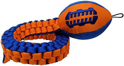 Nerf Dog Vortex Chain Tug Dog Toy with Squeaker Football Head, Lightweight, Durable, Water Resistant, 30 Inches, For Medium to Extra-Large Breeds, Single Unit (3474)
