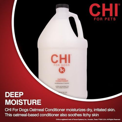 CHI for Dogs Oatmeal Dog Conditioner, Gallon Size, 128 Fl Oz