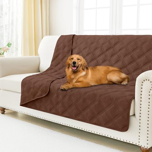 Smiry Waterproof Dog Bed Cover, Reversible Pet Blanket for Sofa Couch