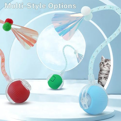 Smart Cat Ball Toy, Interactive & Rechargeable for Daily Play