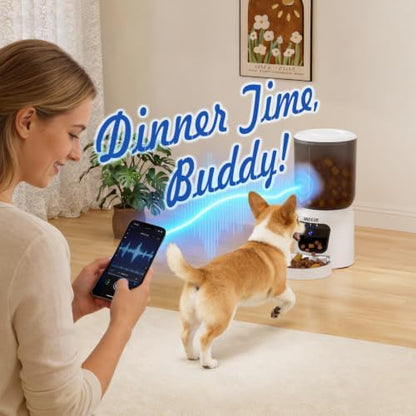 Automatic Cat Feeder with Camera, 6L Smart Pet Food Dispenser