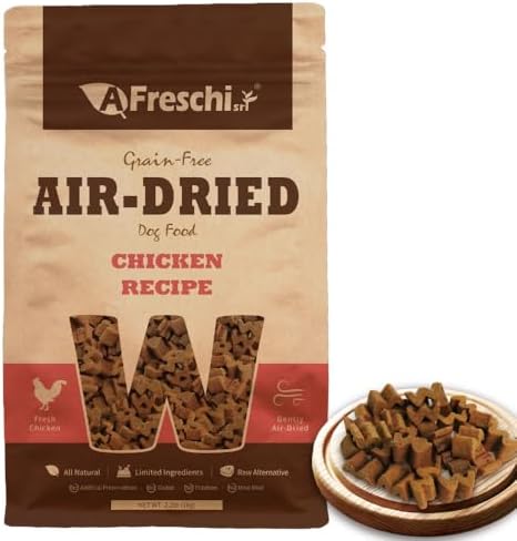 AFreschi Chicken Air-Dried Dog Food, Grain-Free, 2.2 lb