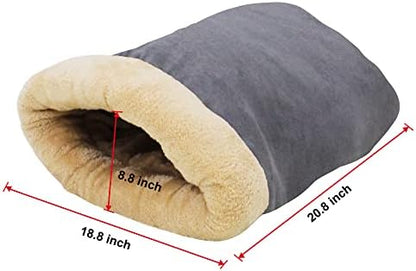 4 in 1 Self Warming Burrow Cat Bed Hideway Sleeping Cuddle Cave