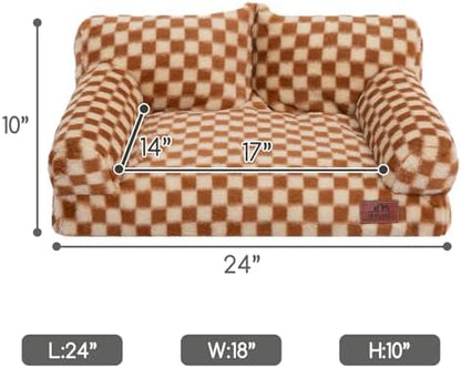 Hollypet Small Dog Large Cat Bed Puppy Couch Beds for Pets up to 25 lbs