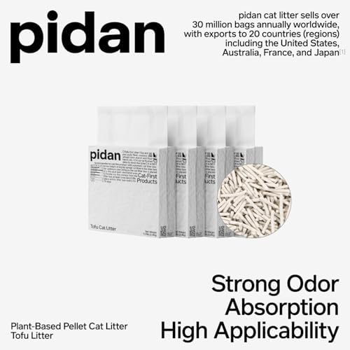 pidan Tofu Cat Litter Clumping,Flushable,Plant Based Litter 2 Pack