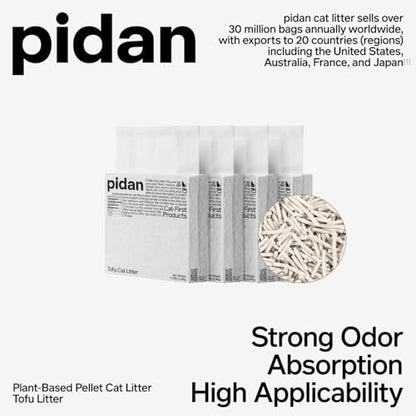 pidan Tofu Cat Litter Clumping,Flushable,Plant Based Litter 1 Pack