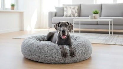 The Dog’s Bed Calming Donut Dog Bed, Machine Washable Removable Zip Cover