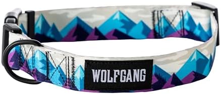 Wolfgang Wide Venture Dog Collar Rockypeaks Print Medium