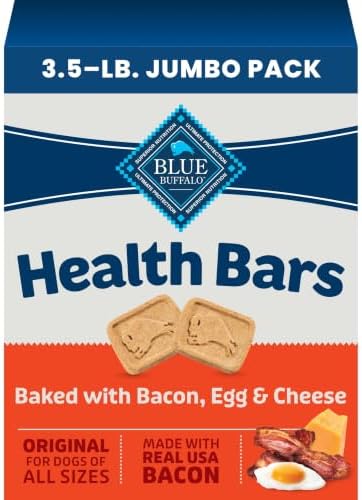 Blue Buffalo Health Bars Bacon Egg & Cheese Dog Biscuits, 3.5 lb