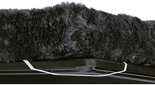 MidWest Homes for Pets QuietTime Dog Bed - Gray Faux Fur Bolster, Ultra-Soft and Machine Washable, Fits 42-Inch Crates and Carriers, for Large Breed Dogs