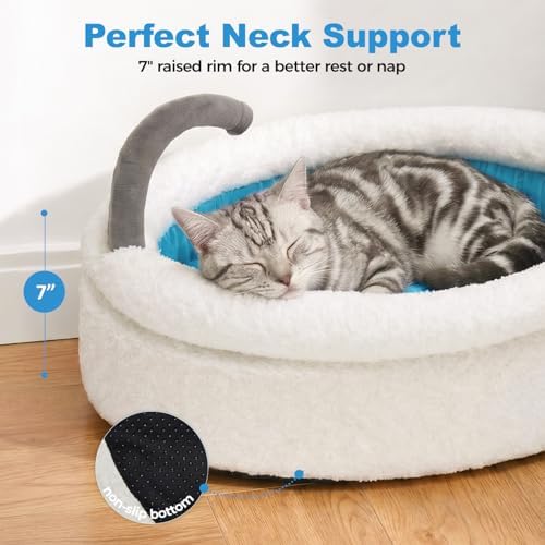 Bathtub Cat Bed, Calming Small Dog Bed 22in