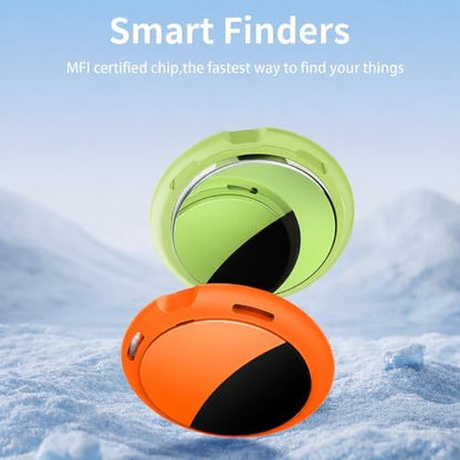 2 Pack Tracker Tags Finder Apple Find My MFi Certified Waterproof iOS Only