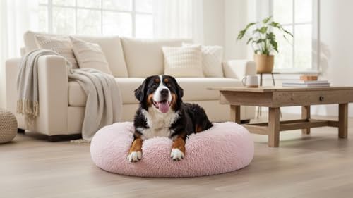 The Dog’s Bed Calming Donut Dog Bed, Machine Washable Removable Zip Cover