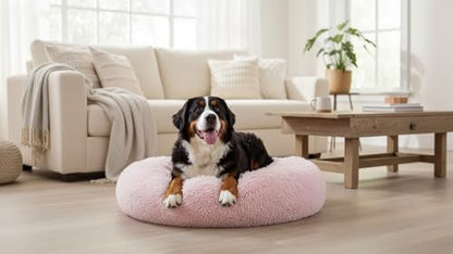 The Dog’s Bed Calming Donut Dog Bed, Machine Washable Removable Zip Cover