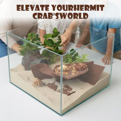Hermit Crab Hideout & Reptile Hide, Leopard Gecko Tank Accessories