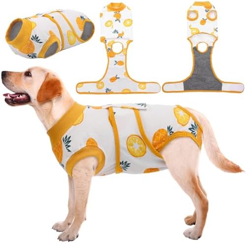 Kuoser Recovery Suit for Dogs Cats, Soft Dog Surgery Suit Female Male Spay