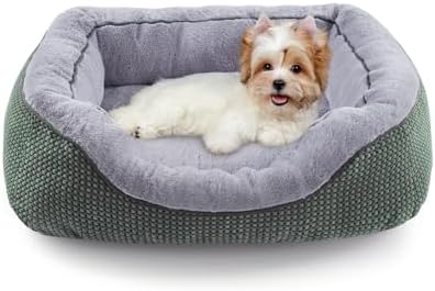 INVENHO Small Dog Bed Orthopedic Warming Soft Calming Sleeping Durable with Anti-Slip Bottom