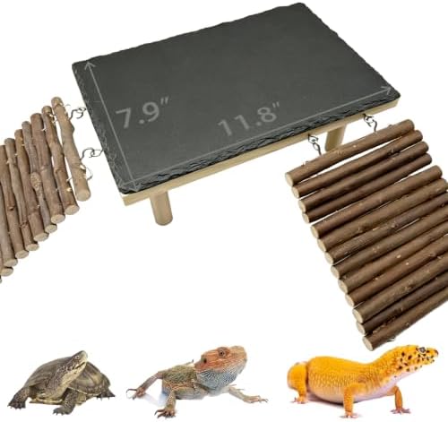 Bearded Dragon Basking Platform Climbing Tank Accessories Reptile Hideout