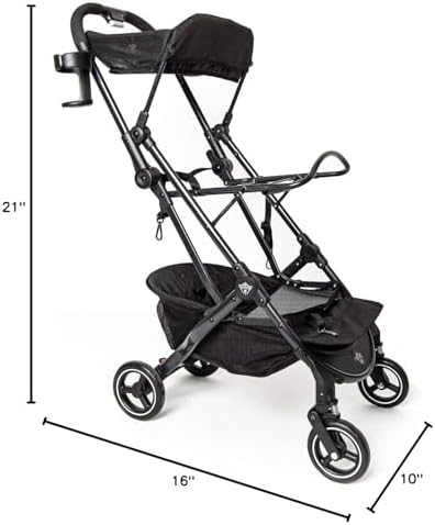 One for Pets 3-in-1 Luxury Pet Carrier, Booster Seat and Stroller for Small and Medium Size Dogs and Cats, No Assembly Required, Black (Chickadee)