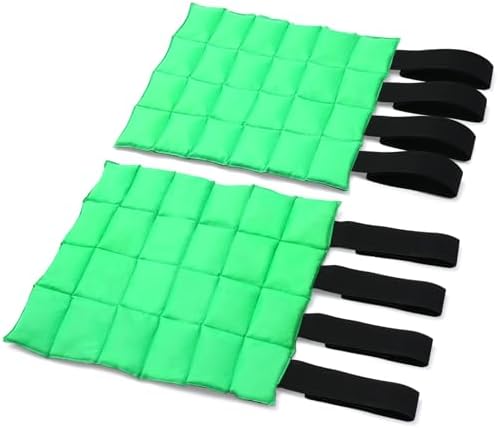 Ice Boots for Horses, Horse Ice Boots, Black & Green, 2 Pack