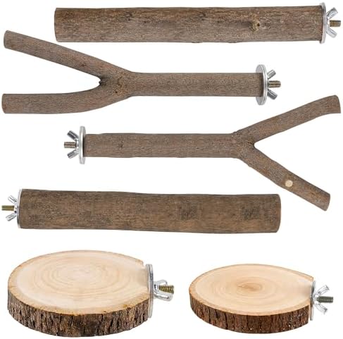 6 PCS Bird Perch Set