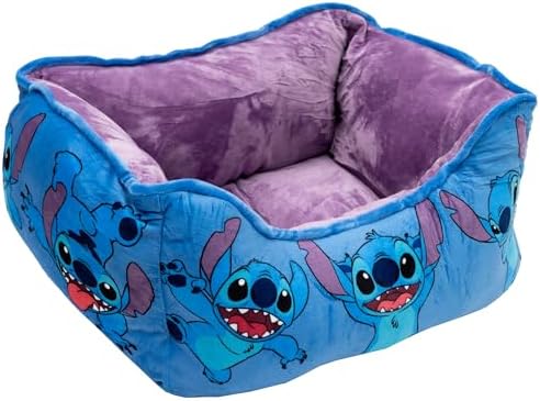 Disney Dog Bed, Stitch Poses Blue, Cuddler