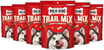 Milk-Bone Trail Mix, Crunchy & Chewy Dog Treats, 6 Bags