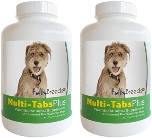 Healthy Breeds Mutt Multi-Tabs Plus Chewable Tablets 180 Count (Pack of 2)