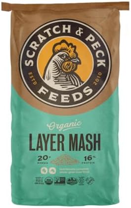 Scratch and Peck Feeds | Layer Mash for Chickens & Ducks | 40 lb Bag