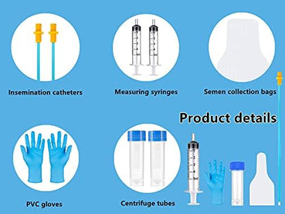 10 Set AI Artificial Insemination Dog Breeding Kit, Canine Breeding Kit, Disposable Canine Artificial Insemination, Dog Insemination Breeder Kit, Canine Breeding Supplies for Medium Breeds