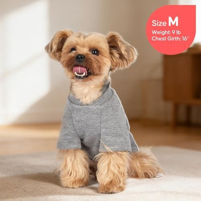 KYEESE 2Pack Dog Sweater with Sleeves Fleece Shirt for Medium Dogs