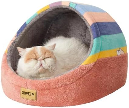 Cute Cat Beds for Indoor Cats, Cat Cave Bed for Kittens, Hideaway Cat House