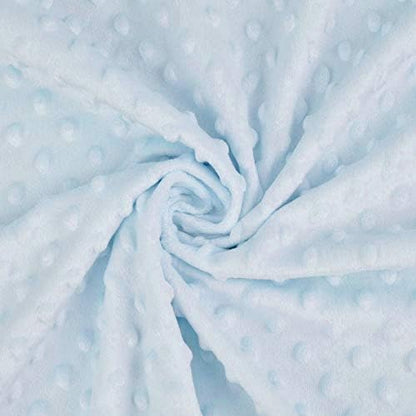 American Baby Company Heavenly Soft Chenille Receiving Blanket (30" x 40"), 2-Layer Design with Minky Dot & Silky Satin, Blue, for Boys and Girls