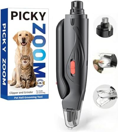 2-in-1 Dog & Cat Nail Clippers and Grinder with LED Light