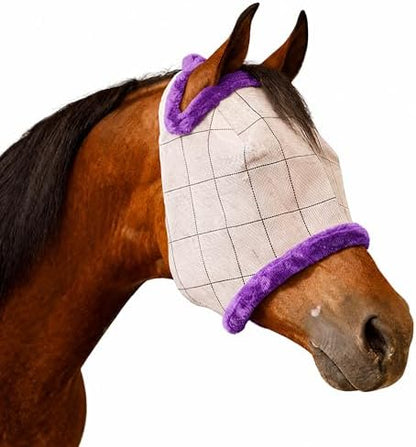 Farnam SuperMask II Horse Fly Mask Without Ears, Yearling, Color May Vary