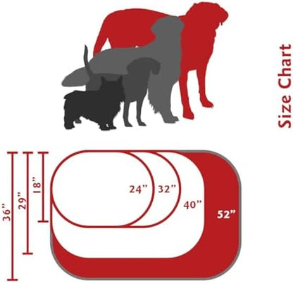 Majestic Pet Bagel Calming Dog Bed 52 in X-Large, Round Washable, Lt. Black