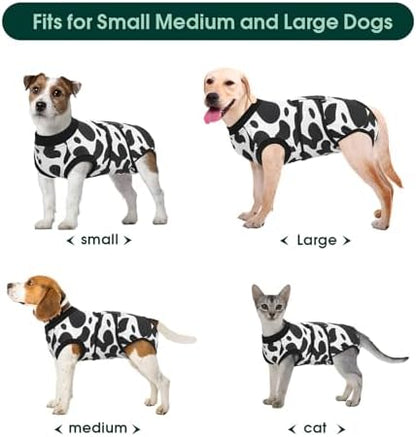 Kuoser Recovery Suit for Dogs Cats, Soft Dog Surgery Suit Female Male Spay