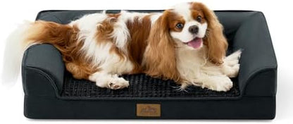 COZY KISS Orthopedic Dog Bed for Medium Small Size Dogs, U Shaped 30x20 in