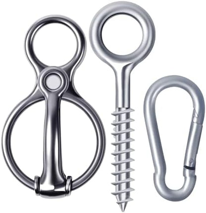 Martx Blocker Tie Ring for Horses, Stainless Steel Tack Accessories