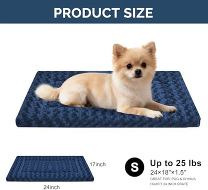 Dog Beds Crate Pad, Dog Bed Mat for Smal Dogs Sleeping, Soft, Durable, Washable & Anti-Slip Crate Pads, Reversible Mat Bed Kennel Mat Cat Bed