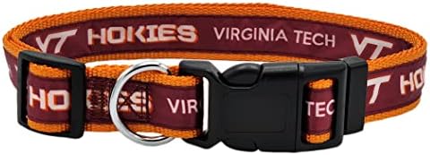Pets First Collegiate PET Collar OLD VERSION Virginia Tech Hokies Dog Collar, Size Large. Best Sports Team Collar for Dogs & Cats. A Shiny & Colorful Dog & Cat Collar Licensed by The NCAA